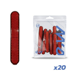Set 20 ornamente reflectorizante roșu pentru trotineta electrică Xiaomi M365 | Motorevolution