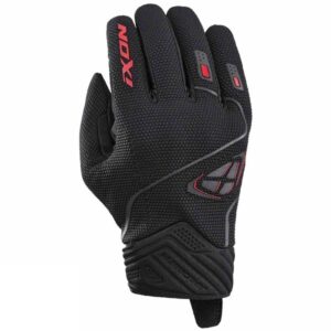 Manusi barbati pentru scuter - motocicleta Roadster vara Ixon model Hurricane 2 MS culoare: negru/rosu – degete tactile 3XL (13/14)