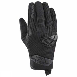 Manusi barbati pentru scuter - motocicleta Roadster vara textil/piele Ixon model MIG 2 Air Flow MS culoare: negru – degete tactile 3XL (13/14)