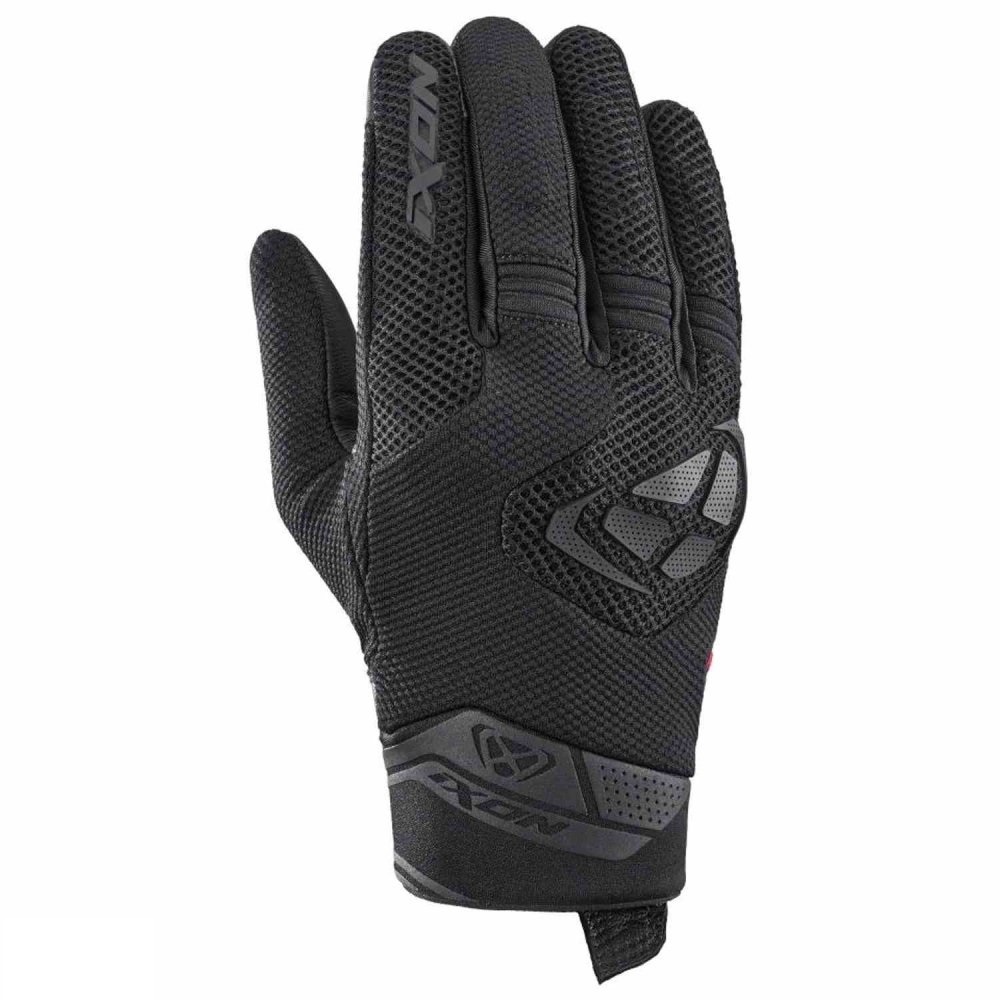 Manusi barbati pentru scuter - motocicleta Roadster vara textil/piele Ixon model MIG 2 Air Flow MS culoare: negru – degete tactile 3XL (13/14)