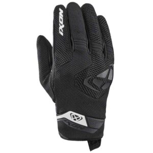 Manusi barbati pentru scuter - motocicleta Roadster vara textil/piele Ixon model MIG 2 Air Flow MS culoare: negru/alb – degete tactile 3XL (13/14)