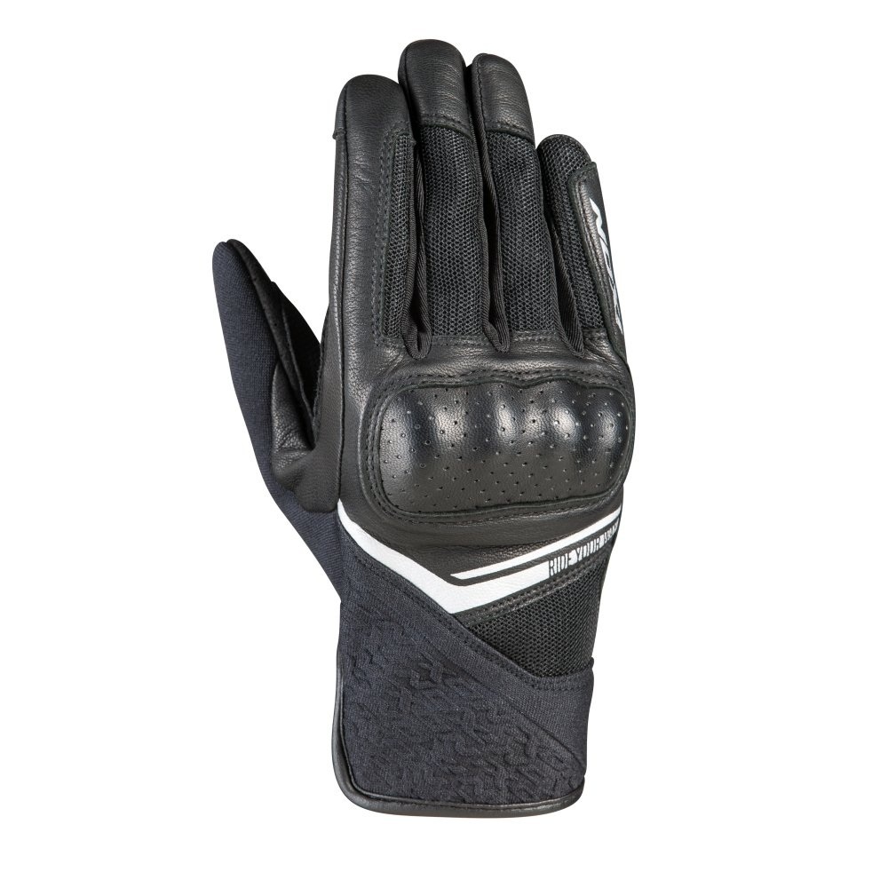 Manusi femei Roadster vara piele/textil Ixon model RS Launch LS culoare: negru/gri – degete tactile 2XL (11/12)