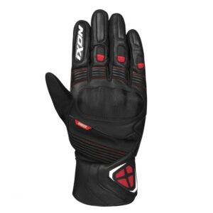 Manusi barbati pentru scuter - motocicleta Roadster iarna piele Ixon model Pro Hawker MS culoare: negru/rosu – degete tactile (100% waterproof + protectie termica) 3XL (13/14)