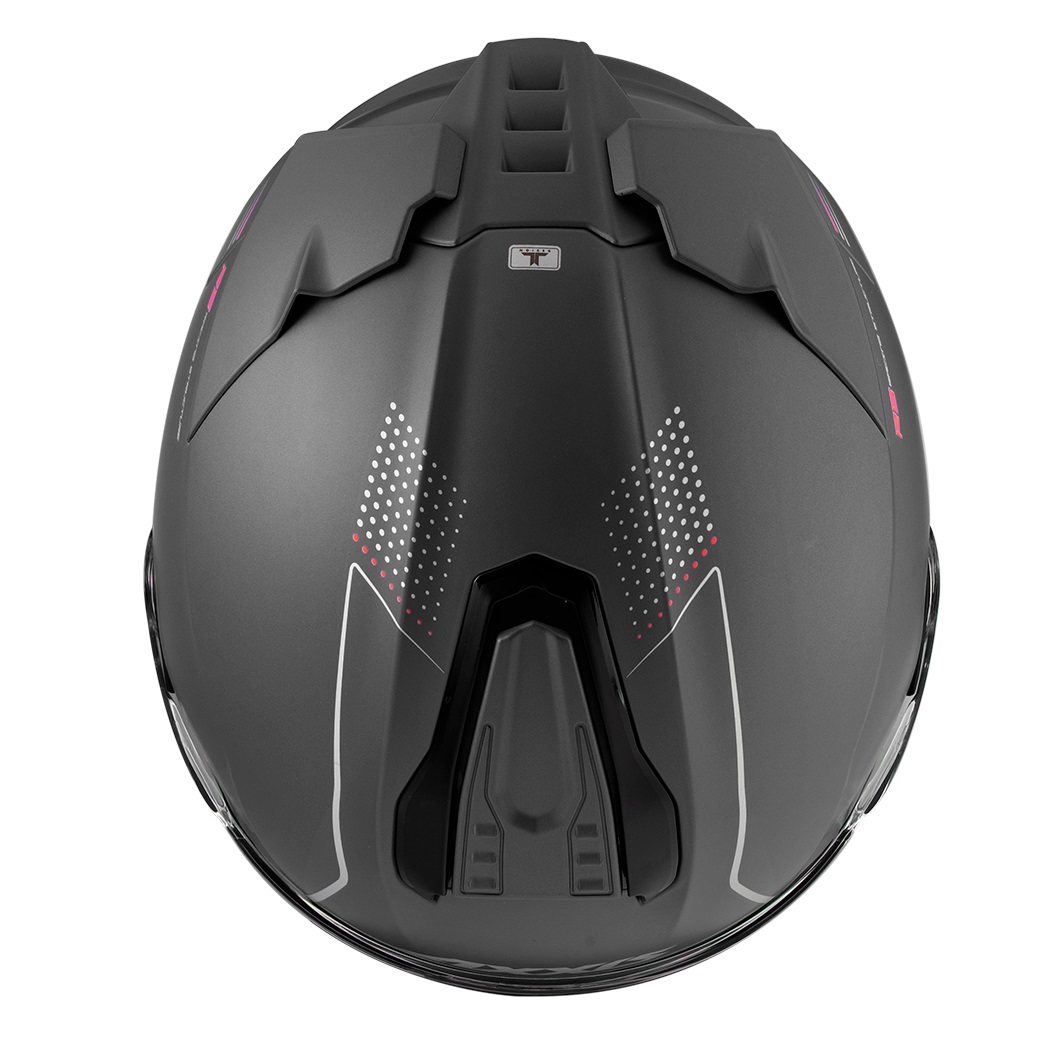 Casca integrala pentru scuter - motocicleta Axxis Hawk SV A2 titanium mat (ochelari soare integrati) – tip viziera: MT-V-31 L (59/60cm)