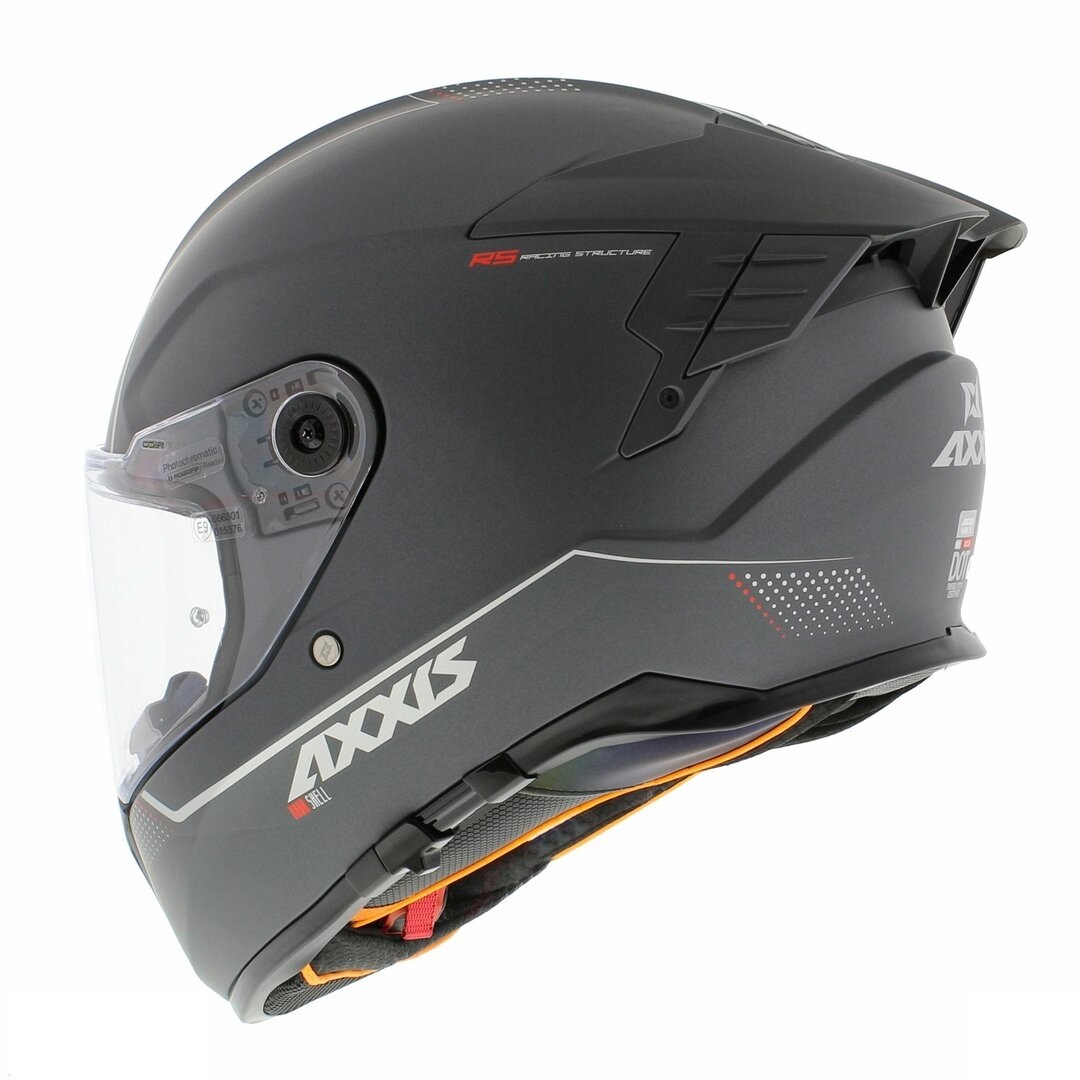 Casca integrala pentru scuter - motocicleta Axxis Hawk SV A2 titanium mat (ochelari soare integrati) – tip viziera: MT-V-31 L (59/60cm)