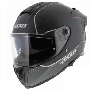 Casca integrala pentru scuter - motocicleta Axxis Hawk SV A2 titanium mat (ochelari soare integrati) – tip viziera: MT-V-31 XS (53/54cm)