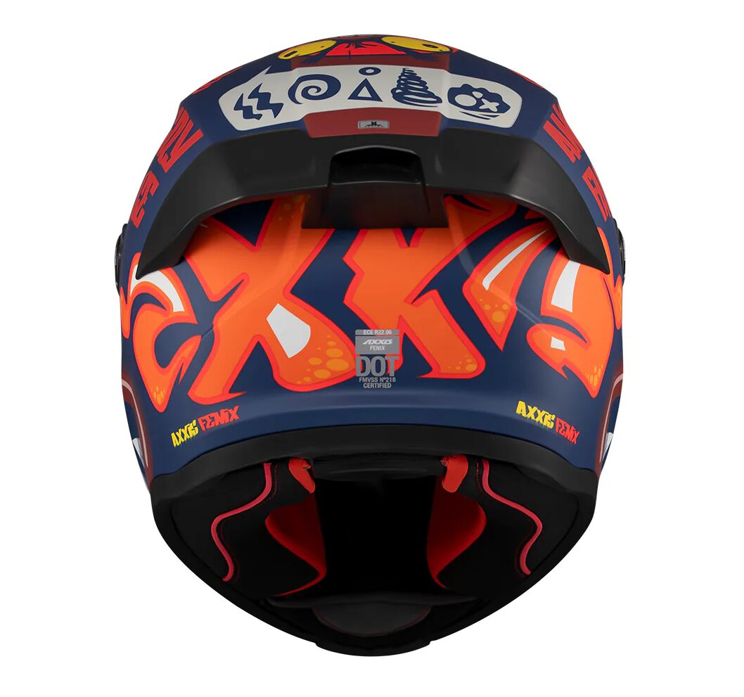 Casca integrala pentru scuter - motocicleta Axxis Fenix Angry Face C5 rosu mat – tip viziera: MT-V-31B – DKS429 L (59/60cm)