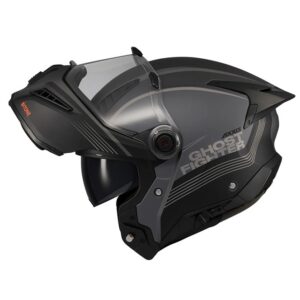 Casca modulabila (flip-up) Axxis GhostFighter SV Bitone C12 gri mat (ochelari soare integrati) Pinlock Ready – tip viziera: MT-V-36 S (55/56cm)