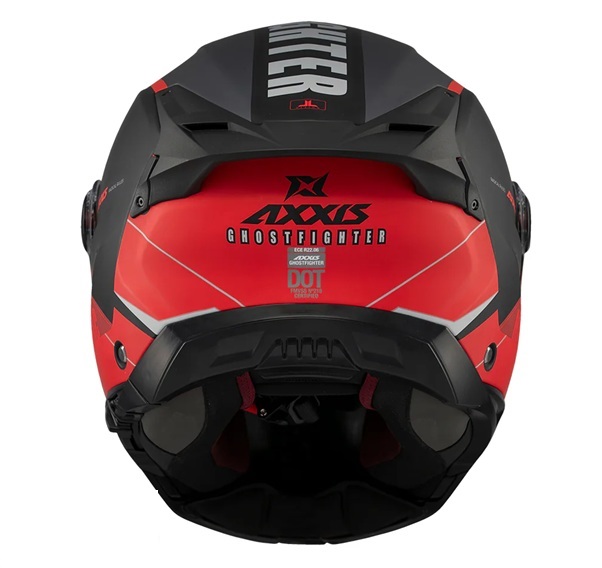 Casca modulabila (flip-up) Axxis GhostFighter SV Maniac B5 negru/rosu mat (ochelari soare integrati) Pinlock Ready – tip viziera: MT-V-36 M (57/58cm)