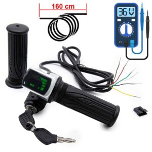 Maner de accelerație cu indicator de baterie (36 V) și conector SM cu cheie