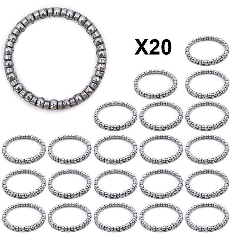 Cosarǎ rulment cu bile 4/32x40 pentru Xiaomi – 20 bucăți, argintiu | Motorevolution