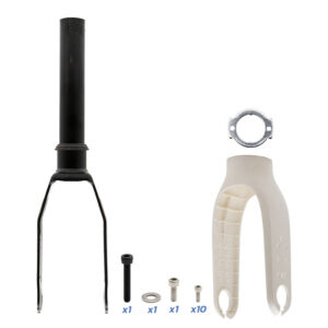 Furcă fata trotineta electrica Xiaomi M365 și Pro cu ornament alb