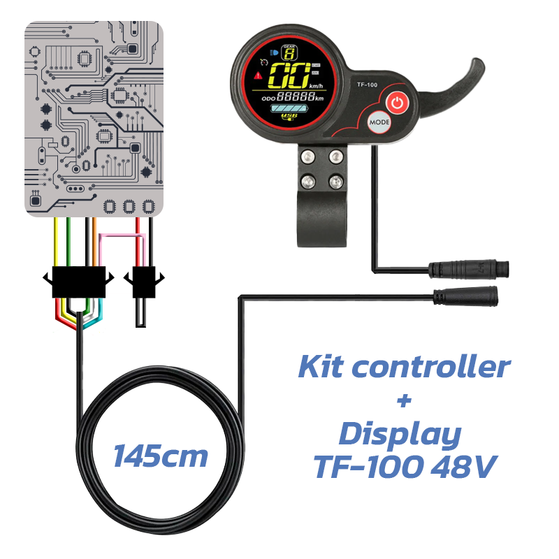 Controler trotineta electrica Kaabo, Kugoo, SkateFlash TF-100 cu kit ecran 36/48V 20A 500/800 W