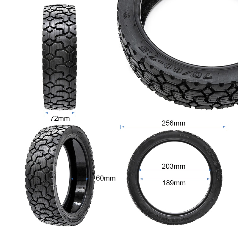 Anvelopa trotineta electrica Tubeless Rhinotrack 70/60-7.5 cu gel anti-pana