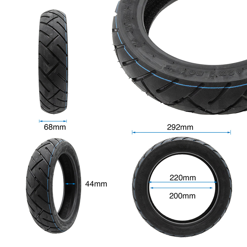 Anvelopa trotineta electrica tubeless Yuanxing CY396, Dimensiuni 12x2.5, SmartGyro K2 XL
