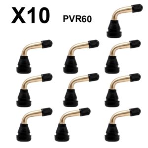 Set supapă valva tubeless fără tub curbat 90° - PVR 60 - 10buc