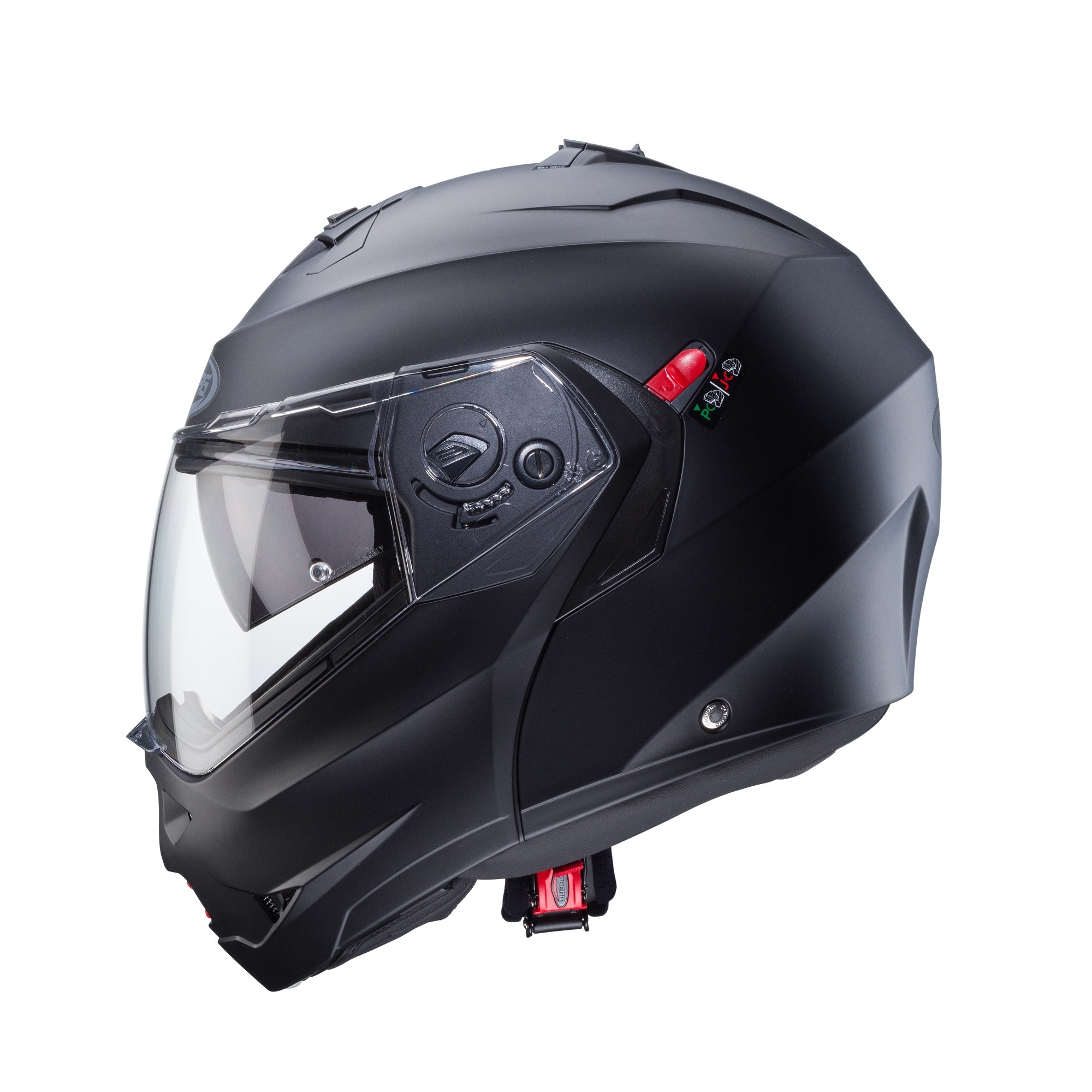 Casca modulabila pentru scuter - motocicleta (flip-up) Caberg model Duke X SV negru mat Pinlock ready – lentila Pinlock inclusa L (59/60cm)