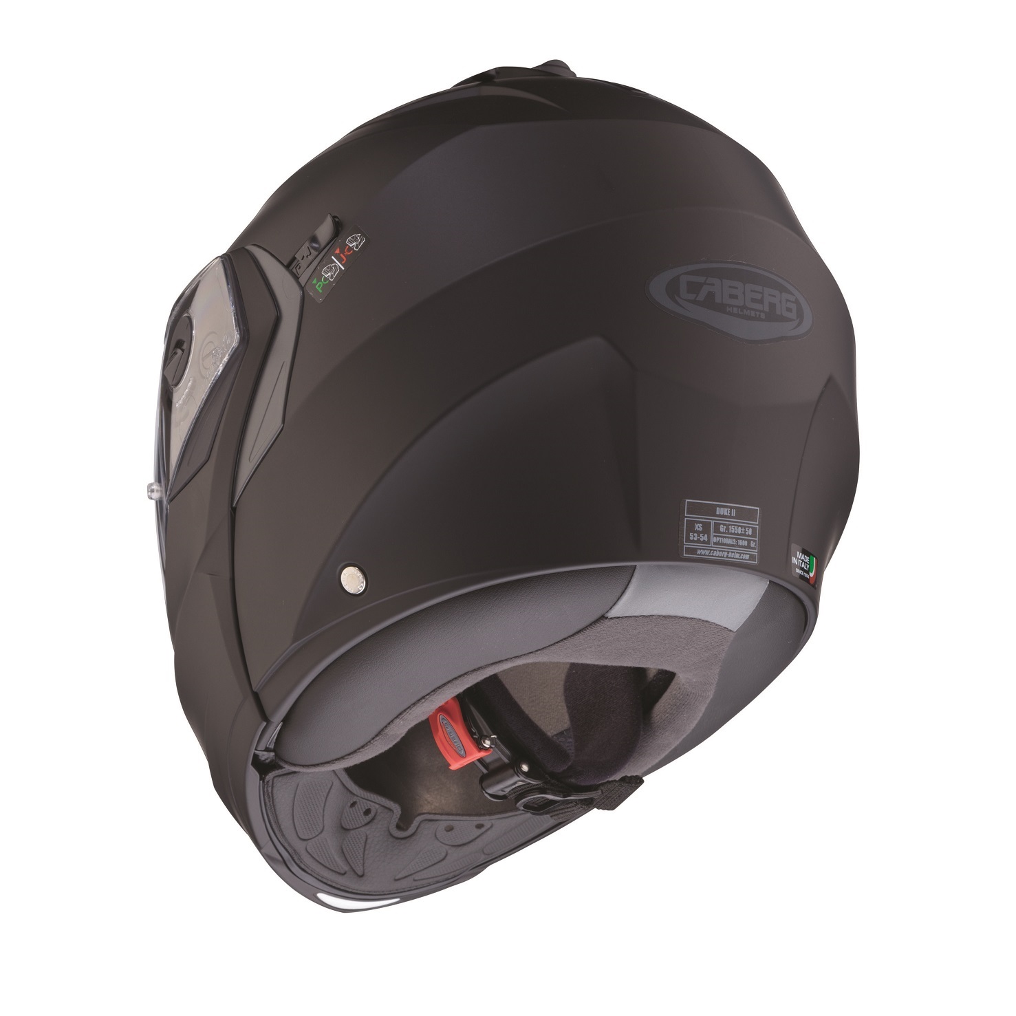 Casca modulabila pentru scuter - motocicleta (flip-up) Caberg model Duke X SV negru mat Pinlock ready – lentila Pinlock inclusa L (59/60cm)