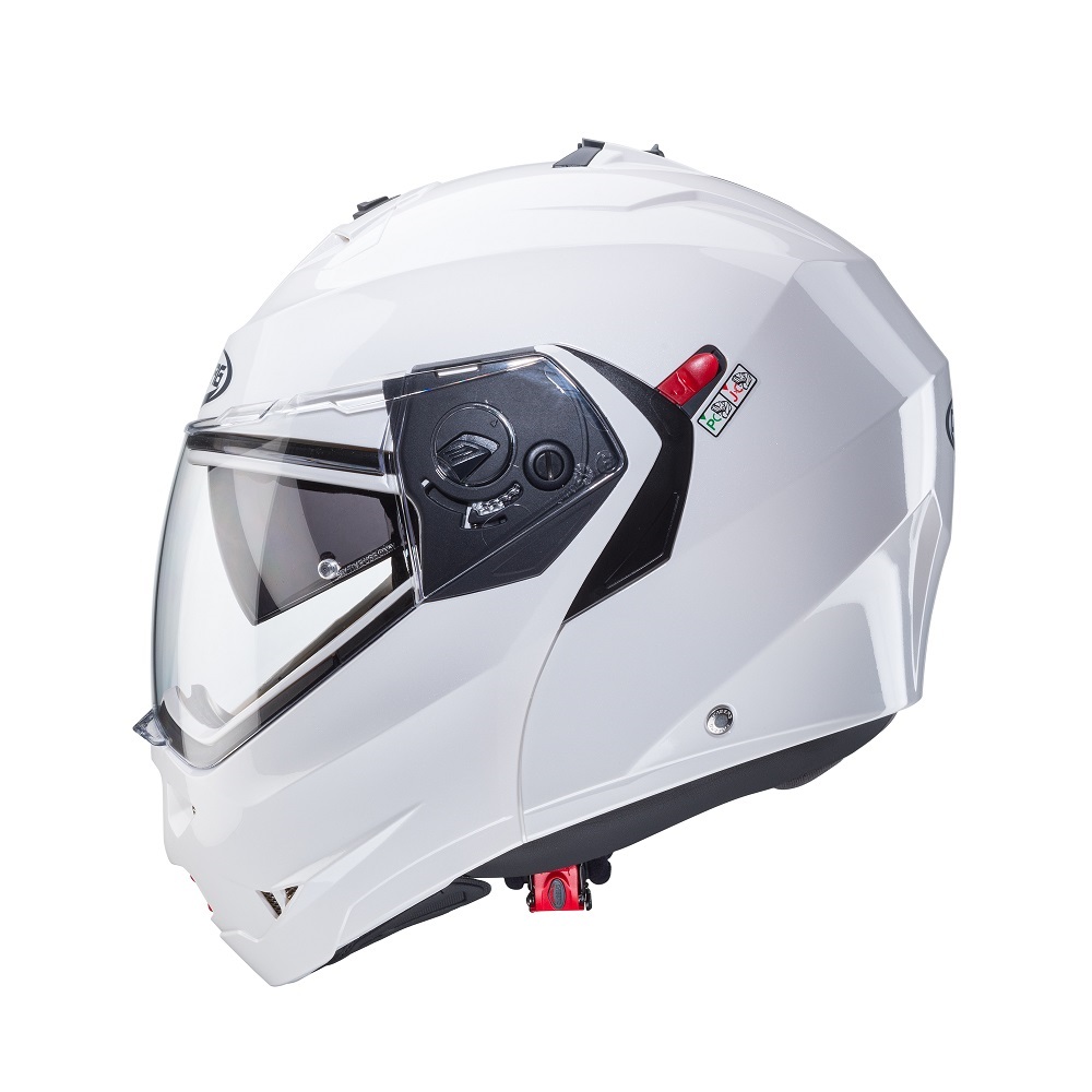 Casca modulabila pentru scuter - motocicleta (flip-up) Caberg model Duke X SV alb metalic lucios Pinlock ready – lentila Pinlock inclusa Alb lucios L (59/60cm)