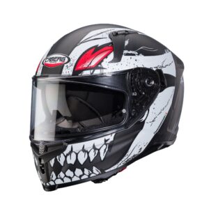 Casca integrala pentru scuter - motocicleta Caberg model Avalon X SV Punk K8 gri/alb/rosu mat Pinlock ready XXL (63/64cm)