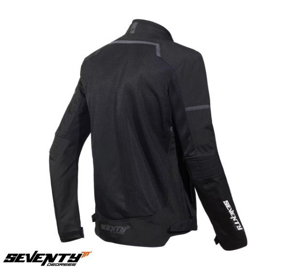 Geaca (jacheta) barbati pentru scuter - motocicleta Racing vara Seventy model SD-JR60 Thunder culoare: negru Negru 4XL