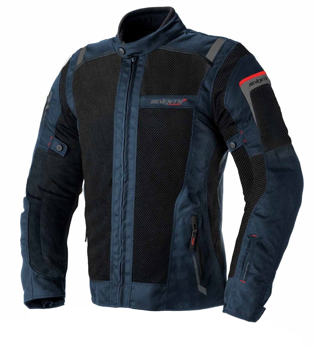 Geaca (jacheta) barbati pentru scuter - motocicleta Touring Seventy vara model SD-JT56 culoare: albastru/negru Albastru/negru L