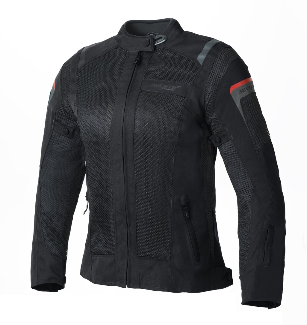 Geaca (jacheta) femei pentru scuter - motocicleta Touring Seventy vara model SD-JT58 culoare: negru Negru M