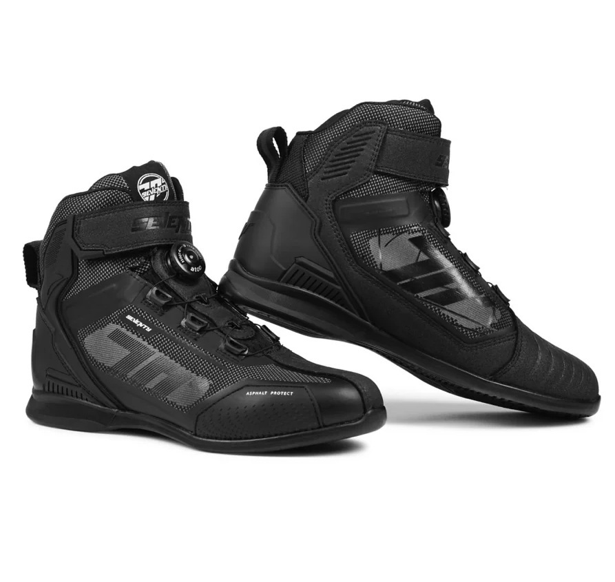 Ghete (cizme) pentru scuter - motocicleta Racing Unisex Seventy model SD-BR3 Veloce Pro culoare: negru Negru 38