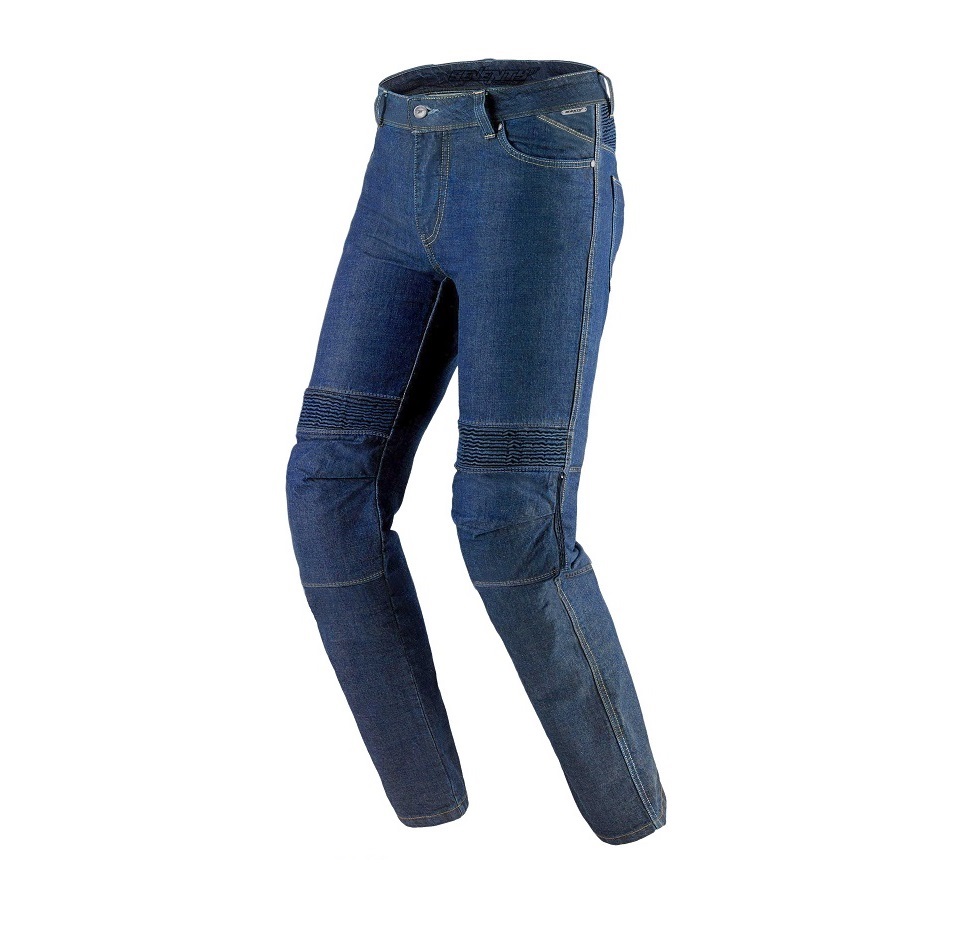 Blugi (jeans) barbati pentru scuter - motocicleta Seventy model SD-PJ6 tip Slim fit culoare: albastru (insertii Aramid Kevlar) XXXL