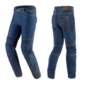 Blugi (jeans) femei pentru scuter - motocicleta Seventy model SD-PJ8 tip Slim fit culoare: albastru (insertii Aramid Kevlar) L