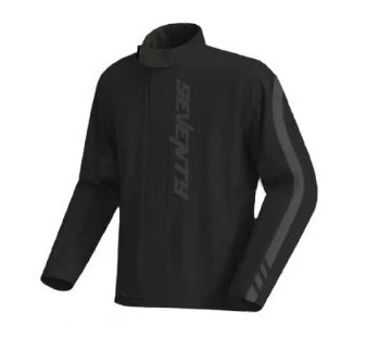 Costum ploaie (geaca+pantaloni) pentru scuter - motocicleta Seventy model SD-S5 Monsoon culoare: negru (montare peste echipament) M