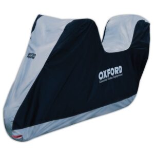 Husa motocicleta OXFORD AQUATEX NEW C culoare argintiu, marime S - cu un loc pentru portbagaj