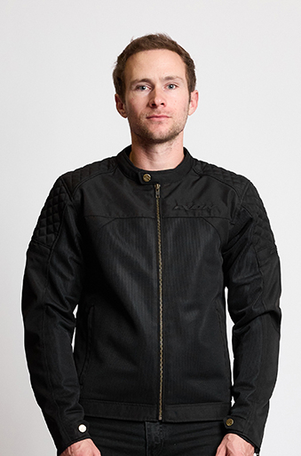 Geaca (jacheta) motociclete barbati Urban/Heritage Ixon vara model Ozcan MS culoare: negru - tip croi: Fit, S