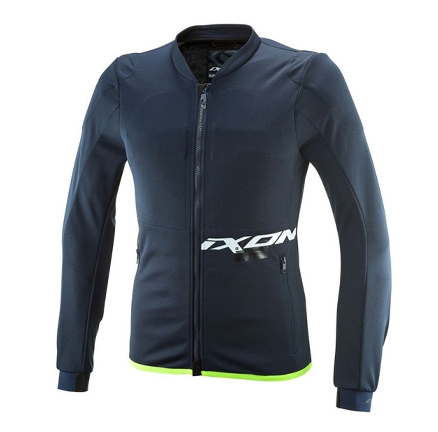 Geaca (jacheta) tip armura motociclete barbati Racing/Roadster Ixon vara model Arma MS culoare: navy (albastru)/alb/galben (geaca tip armura), 4XL