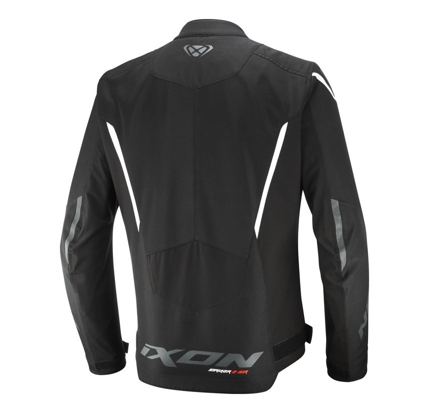 Geaca (jacheta) motociclete barbati Racing/Roadster Ixon vara model Striker 2 AIR WP MS culoare: negru/alb, XXL
