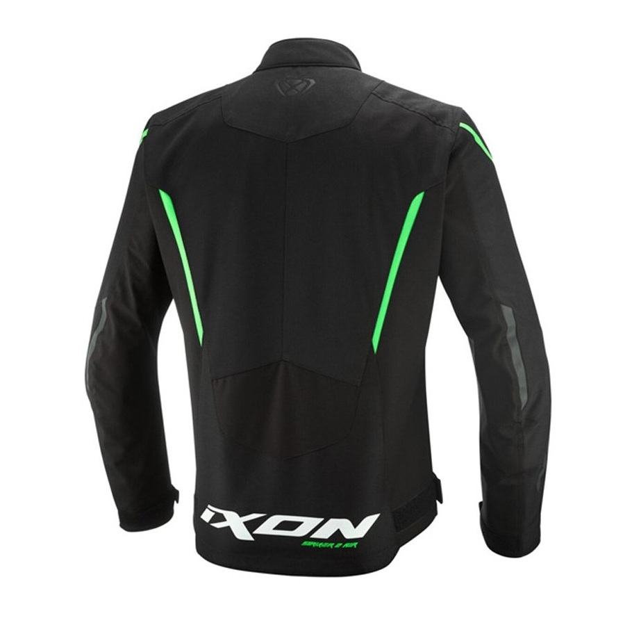 Geaca (jacheta) motociclete barbati Racing/Roadster Ixon vara model Striker 2 AIR WP MS culoare: negru/verde, M