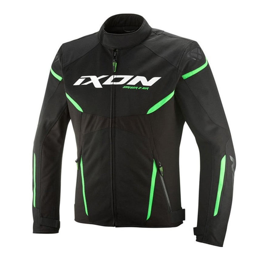 Geaca (jacheta) motociclete barbati Racing/Roadster Ixon vara model Striker 2 AIR WP MS culoare: negru/verde, XXXL