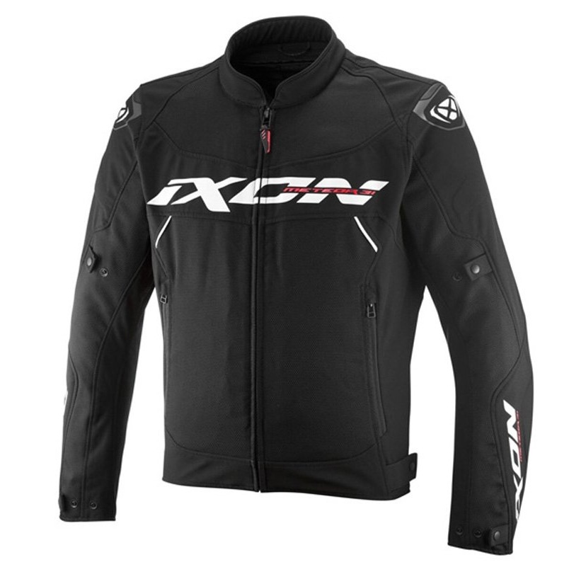 Geaca (jacheta) motociclete barbati Racing/Roadster Ixon All season model Meteor 31 MS culoare: negru/alb (concept 3 in 1), XXXL