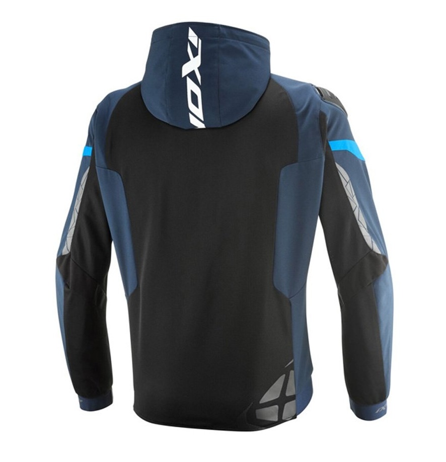 Geaca (jacheta) motociclete barbati Racing/Roadster Ixon vara model Pulsion Air MS culoare: negru/navy (albastru)/alb, L