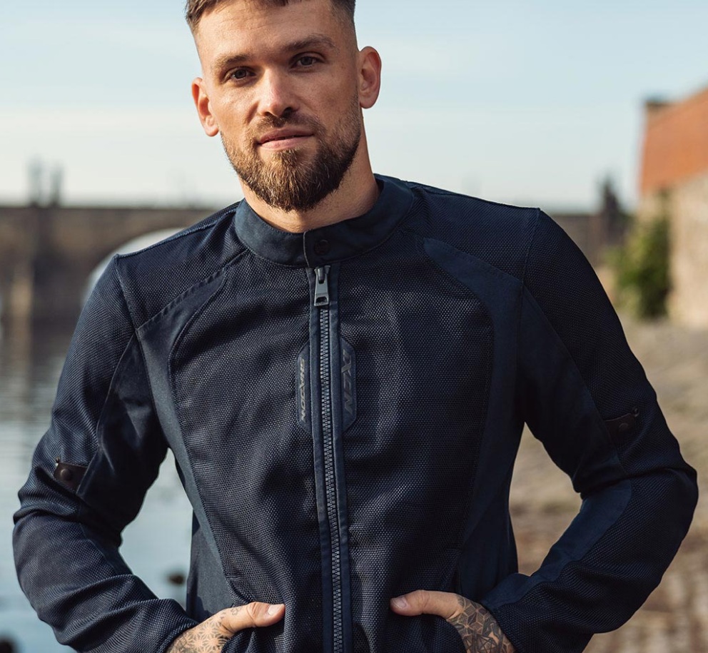 Geaca (jacheta) motociclete barbati Urban/Roadster Ixon vara model Shadow MS culoare: navy (albastru), XXXL