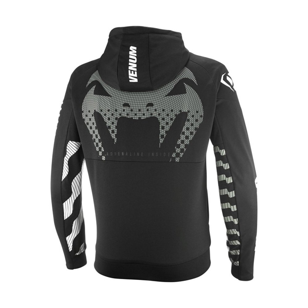 Geaca (hanorac tip hoodie) motociclete barbati Urban Ixon vara model Venum Touch-R MS culoare: negru/alb, XS
