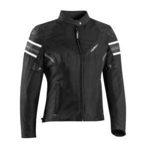 Geaca (jacheta) motociclete femei Racing/Roadster Ixon All season model Ilana Evo LS culoare: negru/alb, XS