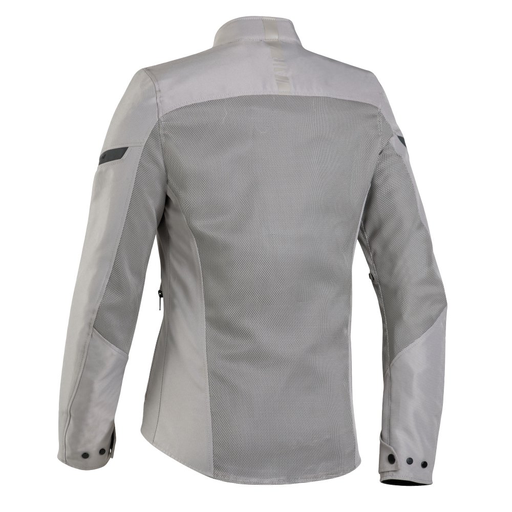 Geaca (jacheta) motociclete femei Racing/Roadster Ixon vara model Fresh LS culoare: greige (gri), XS