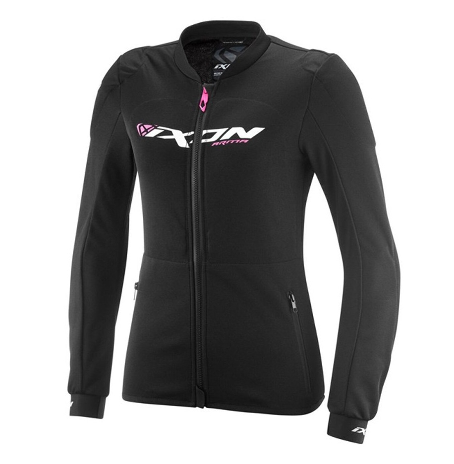 Geaca (jacheta) tip armura motociclete femei Racing/Roadster Ixon vara model Arma LS culoare: negru/alb/roz (geaca tip armura), M