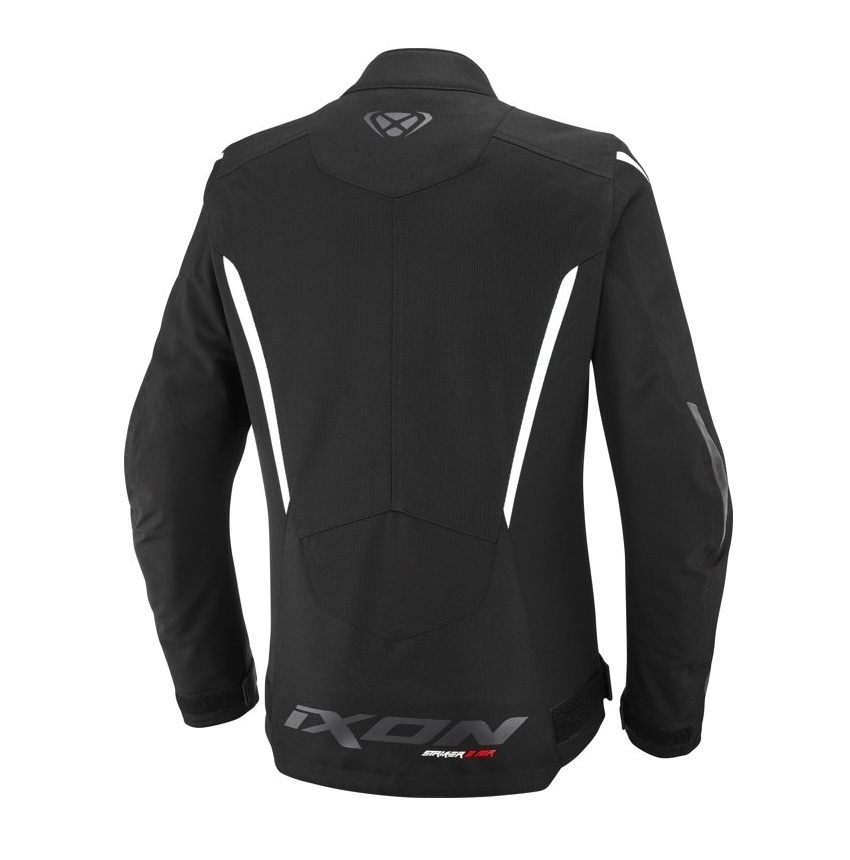 Geaca (jacheta) motociclete femei Racing/Roadster Ixon vara model Striker 2 AIR WP LS culoare: negru/alb, XXXL