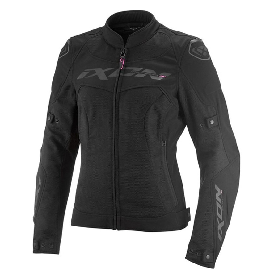 Geaca (jacheta) motociclete femei Racing/Roadster Ixon All season model Meteor 31 LS culoare: negru (concept 3 in 1), L
