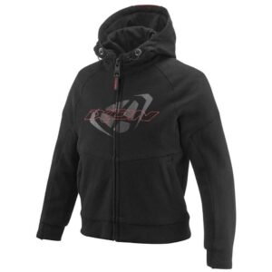 Geaca (hanorac tip hoodie) motociclete copii Urban Ixon vara model Touchdown Kids culoare: negru/rosu, 14 ani