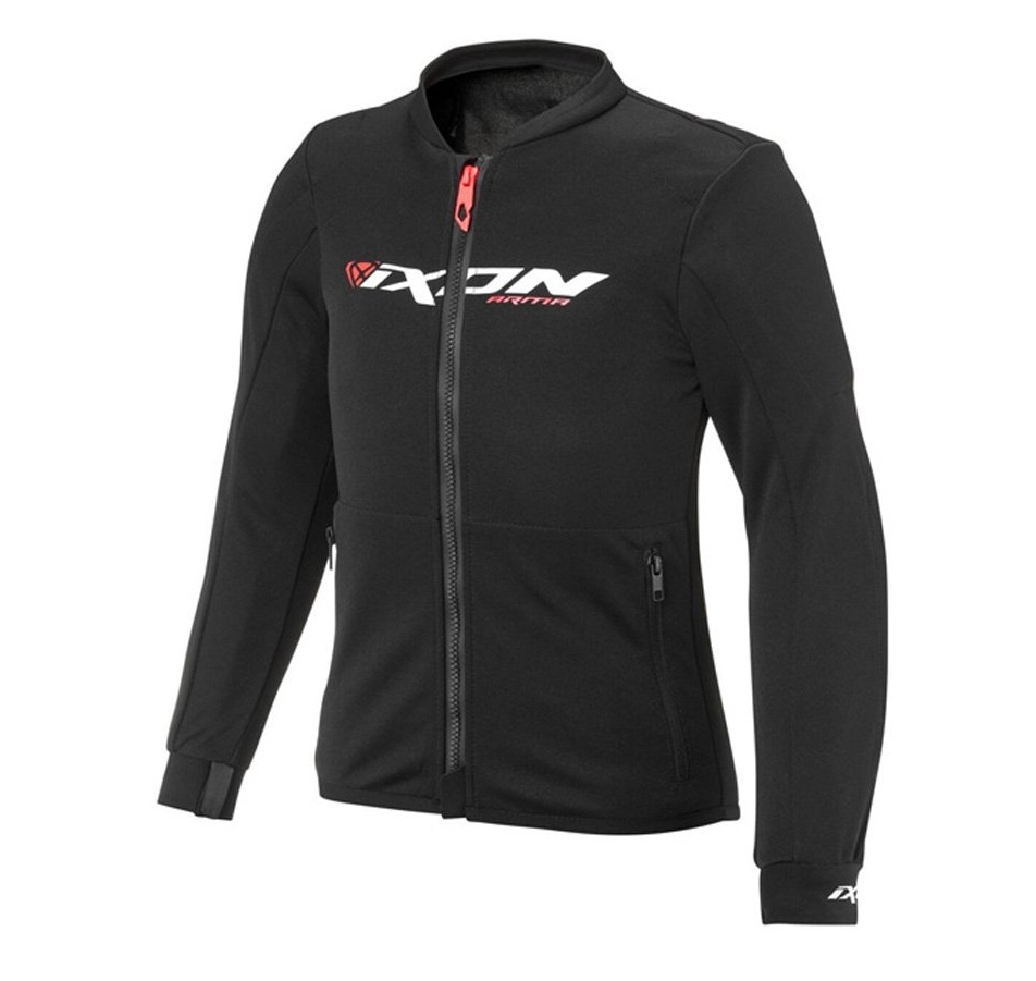Geaca (jacheta) tip armura motociclete copii Racing/Roadster Ixon vara model Arma Kid culoare: negru/alb/rosu (geaca tip armura), 14 ani