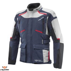 Geaca (jacheta) motociclete barbati Touring/Adventure Ixon All season model Midgard MS culoare: gri/navy/negru, S