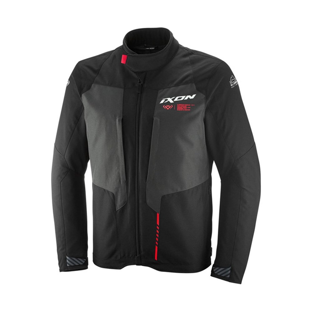 Geaca (jacheta) motociclete barbati Touring/Adventure Ixon All season model TYR MS culoare: negru/antracit/rosu, L